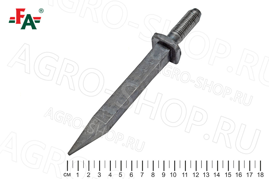 Зуб бороны БЗТ-0430 FeatAgro L=200 мм, М16х2,0 (уп. 60шт.)
