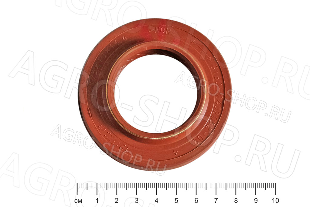 Сальник 3160-2402052 (42х75х10/16,4) хвостовика красный УАЗ 
