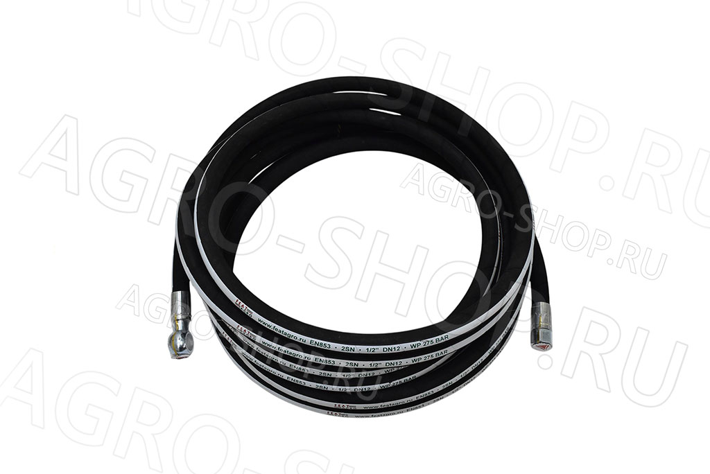 РВД 12-28 L=9,5м (М20х1,5 гайка 24) (Banjo М20) 2SN (FeatAgro) 