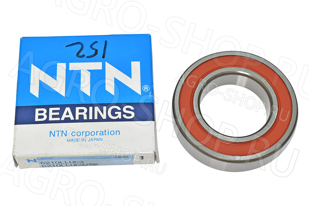 Подшипник 6210-2RS / 180210 (50х90х20) (NTN) 