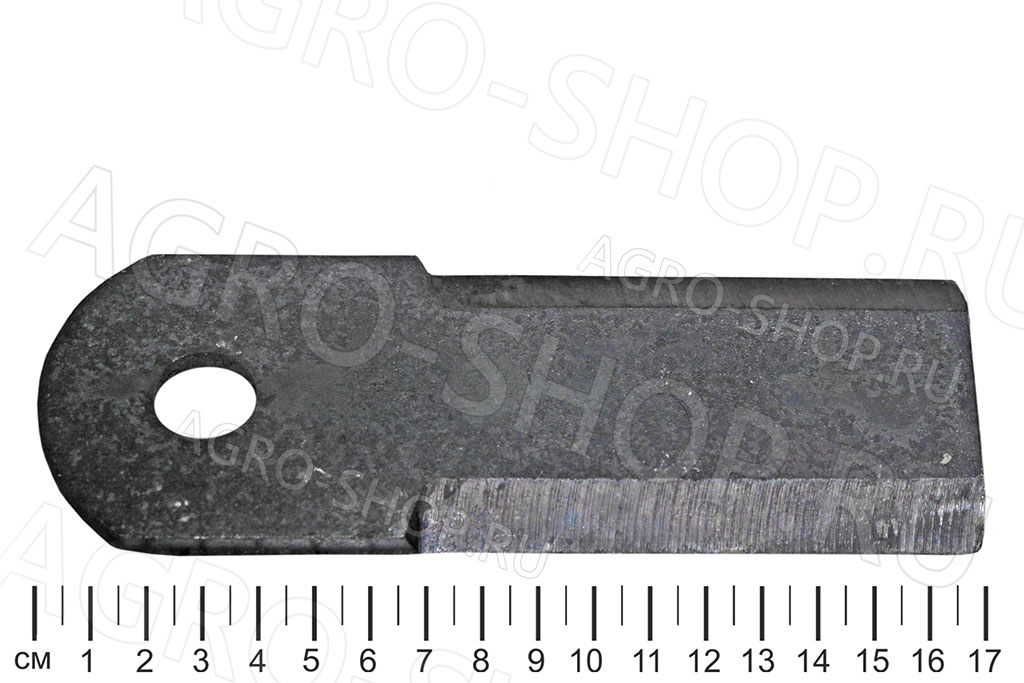 Нож РСМ-091.14.02.120-01 соломоизмельчителя (d=18 мм, S=7 мм) Акрос, Вектор 