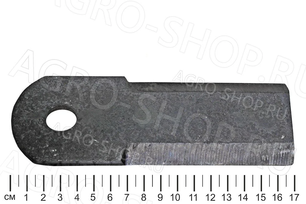 Нож РСМ-091.14.02.120-01 соломоизмельчителя (d=18 мм, S=7 мм) Акрос, Вектор 