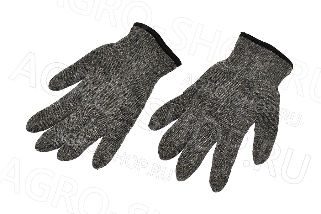 Перчатки АЛТАЙ п/ш двойные серые (5/70) Пер 017