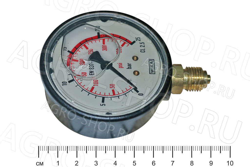 Манометр 910025 / ТМ-320Р.10 глицериновый (G1/4", 25 bar/2,5 МПа) опрыскиватель ОС-3000/4000 