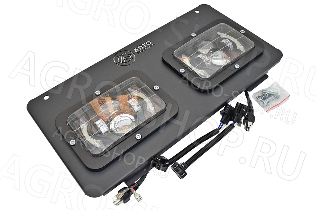 Фара LED FG308-RT-SET-LED прямоуг (2 фары ближ+дальн+ДХО+повор на рамке) 12В МТЗ АвтоЭлектрика