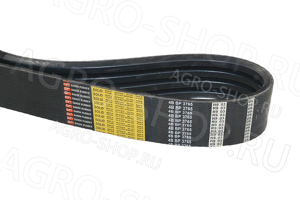 Ремень 4НВ-3765 (6201251) верхнего вала наклонной камеры Вектор, Акрос, Дон-1500Б (Stomil) 