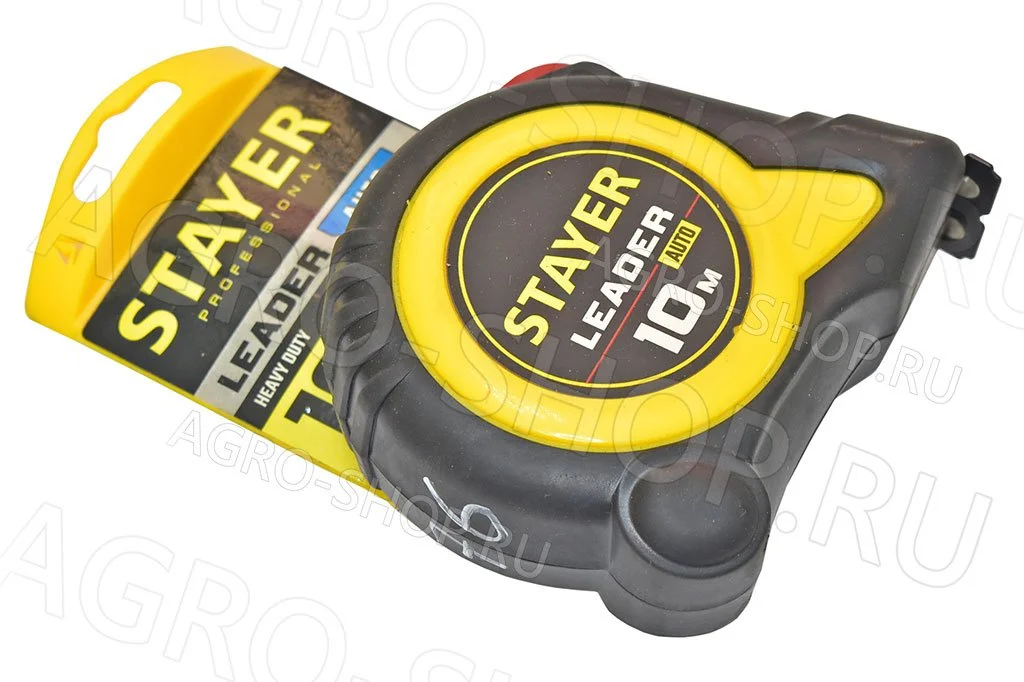 Рулетка  10м/25мм обрезиненная STAYER (3402-10-25)