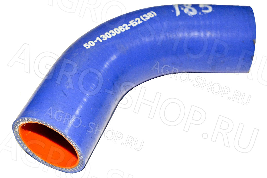 Патрубок 50-1303062-Б2 радиатора D(мм)=38 L(мм)=170 силикон (угол 135гр.) нижний МТЗ-80/82