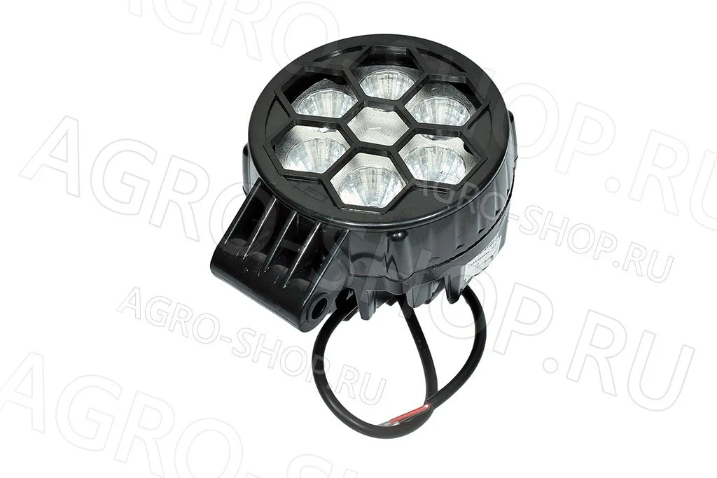 Фара LED ФР-200 круглая, 30W, 6 диодов 12В/24В  WASSA