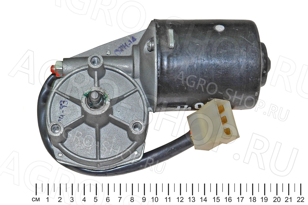 Электродвигатель 161.3730000 стеклоочистителя с редуктором ГАЗ-3307, ЗИЛ 