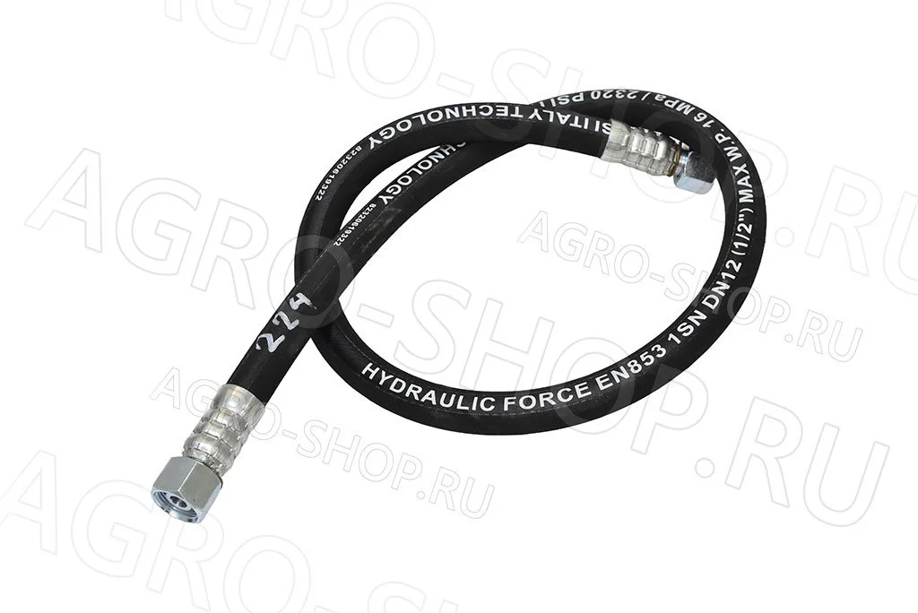 РВД 12-27,5 L=1м (М20х1,5 гайка 24) (М20х1,5 гайка 24) 1SN (Металлорукав) 