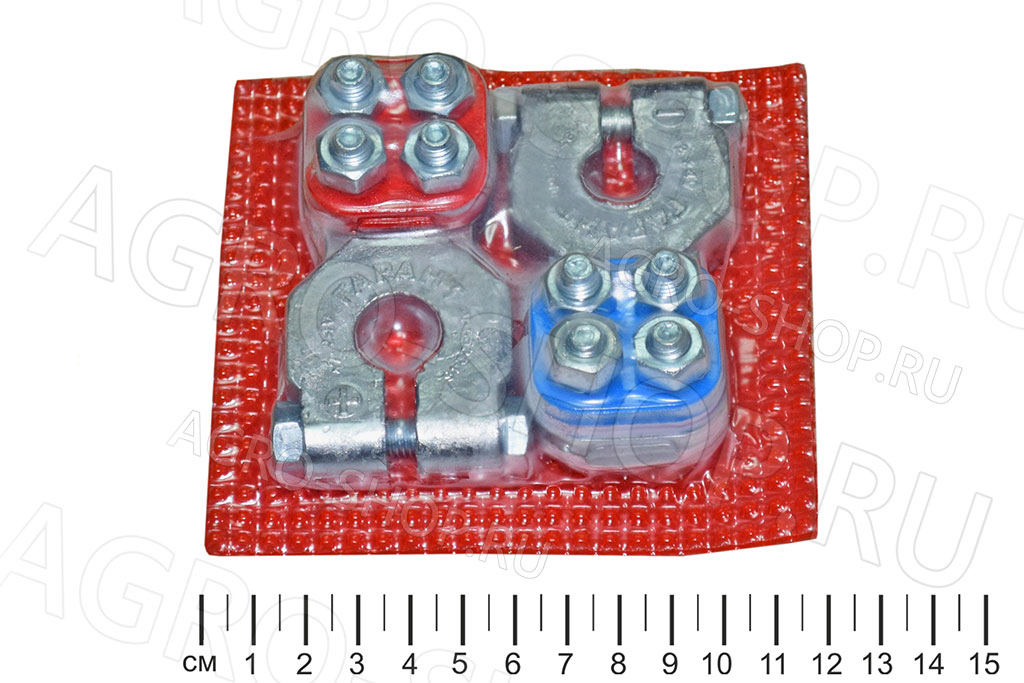 Клеммы АКБ свинцовые большие грузовые (прижимная планка) (52246) 