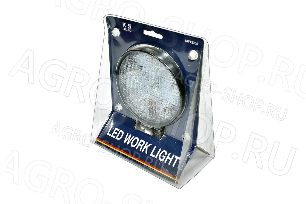 Фара LED SW-12005F-02Е круглая, (116х43х137), 18W, 6 диодов 12В/24В  