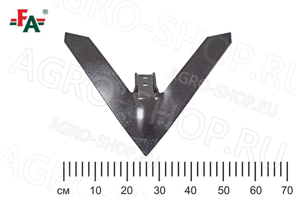 Лапа культиватора Смарагд ст65Г, штамп упр., ТВЧ  t=8 мм FeatAgro