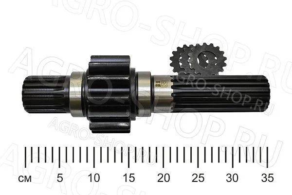 Шестерня 70-2407053 ведущая, левая, длинная  L=314мм МТЗ-80/82/952 (Master Part)