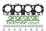 Прокладка ГБЦ 238Д-1003212 стальная + РК уплотнений (силикон синий/зеленый) ЯМЗ-238БЕ; 238ДЕ; 7511  
