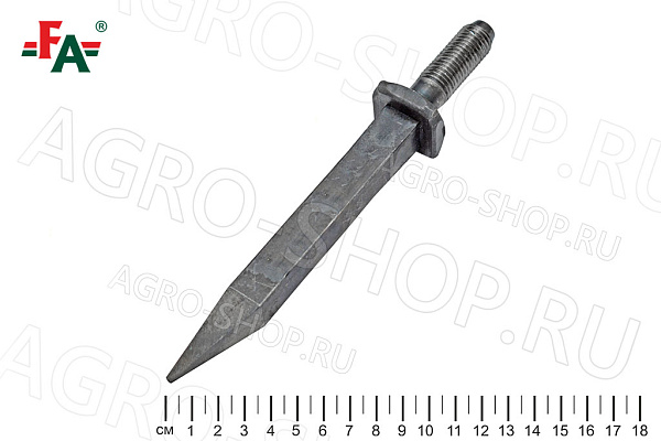 Зуб бороны БЗТ-0430 FeatAgro L=200 мм, М16х2,0 (уп. 60шт.)
