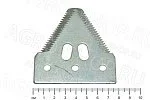 Сегмент Н.066.14-04 ножа ЖВЗ-10,7 (d=6мм под болт, облегченный, 20 зубьев, ЦИНК, ящик 400шт) Нива, Енисей 