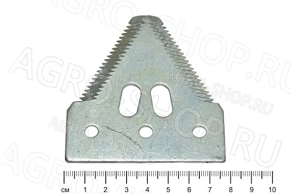Сегмент Н.066.14-04 ножа ЖВЗ-10,7 (d=6мм под болт, облегченный, 20 зубьев, ЦИНК, ящик 400шт) Нива, Енисей 