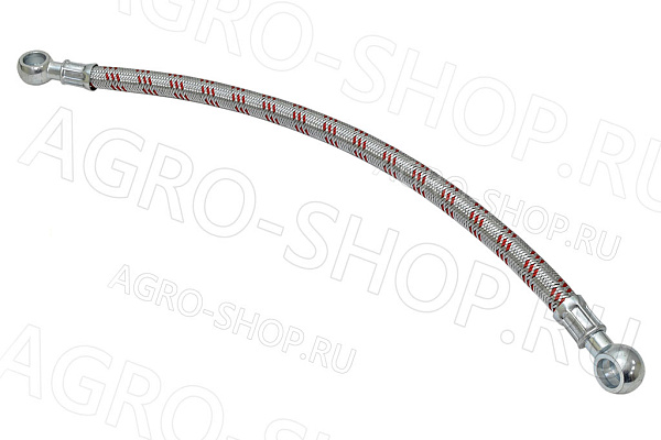 Трубка 240-1104160-03 топливная с наконечниками (металл. оплётка) L=365мм  (Master Part)