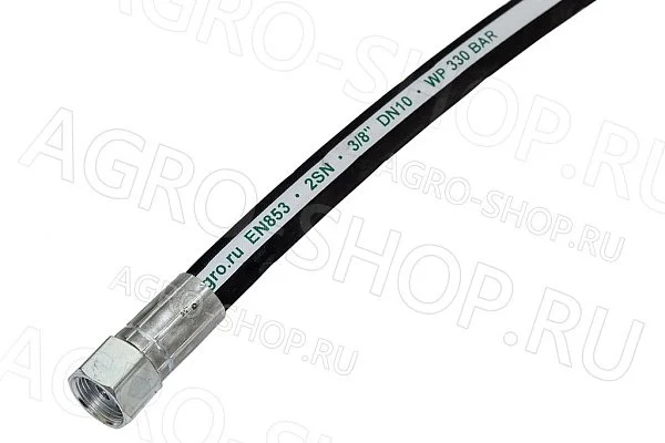 РВД 10-33 L=0,8м (М18х1,5 гайка 22) (М20х1,5 гайка 24) 2SN (FeatAgro) 