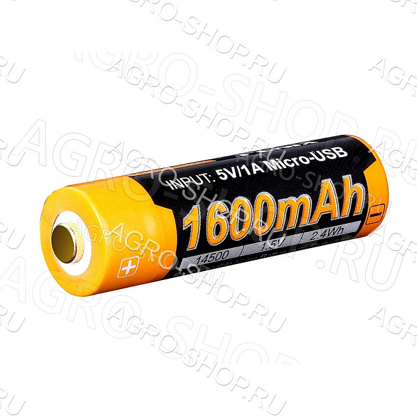 Аккумулятор 14500 Fenix 1600U mAh с USB