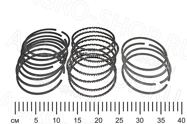 Кольца поршневые СТ-14-03с6К-50-КЧ 2 маслосъемных СМД-14/20 (Стапри) 