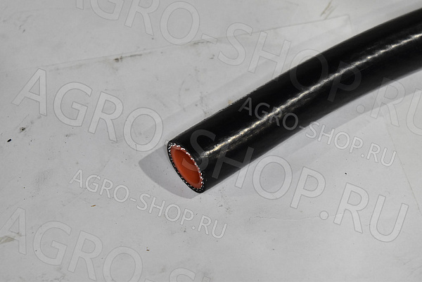 Рукав D(мм)=20  силикон (2 слоя, стенка 5мм, Pmax-1МПа, бухта 25м) ЧЁРНЫЙ/оранжевый 