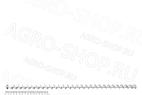 Шнек ЗСК 10.011.020 выгружной (L=4660 мм) ЗСК-10, ЗСК-15