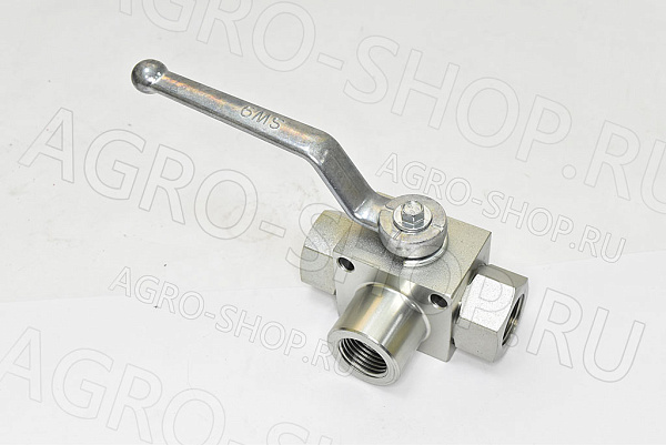 Кран шаровый гидровлический 3-х ходовой KHB3K-G1/2-DN12-T (1/2) 