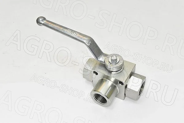 Кран шаровый гидровлический 3-х ходовой KHB3K-G1/2-DN12-T (1/2) 