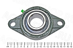 Подшипник UCFL 208 / LEN 208-2F (FKL) 