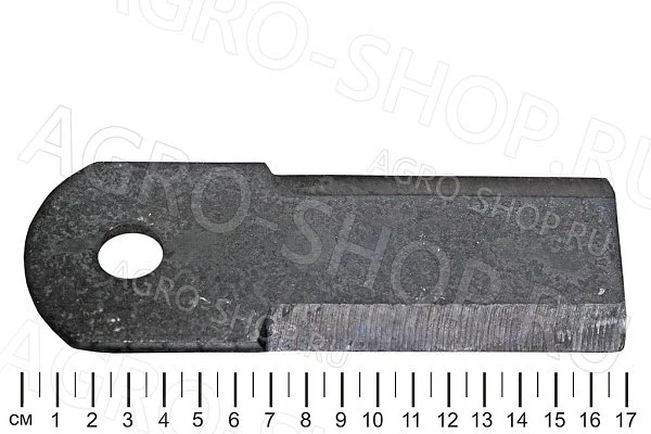 Нож РСМ-091.14.02.120-01 соломоизмельчителя (d=18 мм, S=7 мм) Акрос, Вектор 