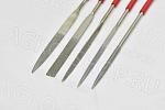 Набор надфилей алмазных (5 шт) 4х160мм 