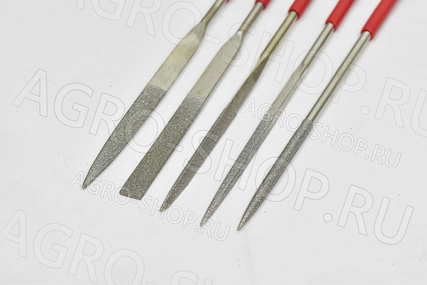 Набор надфилей алмазных (5 шт) 4х160мм 