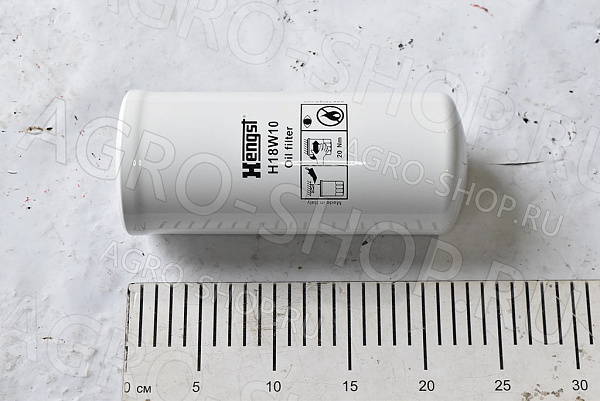 Фильтр масляный H18W10 (HF6555/Р164384/86989735) гидросистемы Акрос 560 (Hengst) 