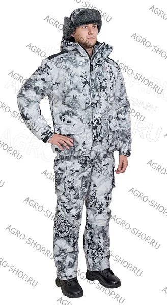 Костюм Енисей/ мембранное трикотажное полотно/ снегири (48-50/182-188)