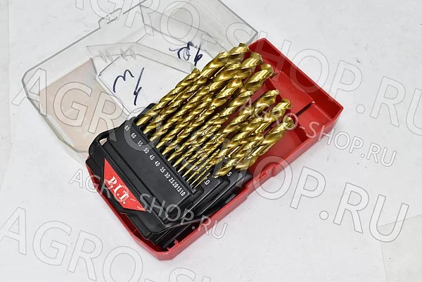 Набор сверл ASET01-025A (с 1,0 до 13,0 мм) в боксе (25 пр) P.I.T. (ASET01-025A)