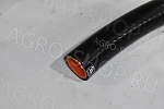 Рукав D(мм)=25  силикон (2 слоя, стенка 5мм, Pmax-1МПа, бухта 25м) ЧЁРНЫЙ/оранжевый 