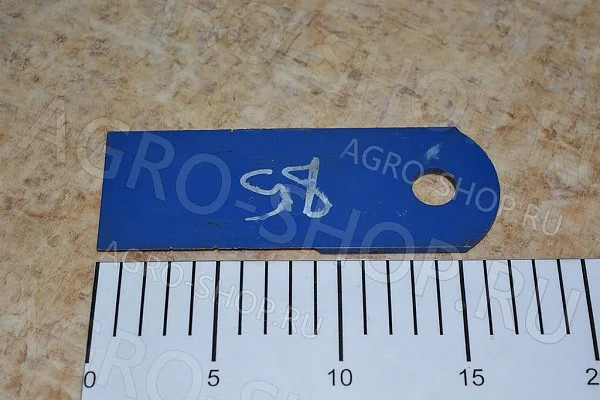 Нож РСМ-10Б.14.62.120 барабана (d=18 мм, t=5 мм, L=170 мм) с наплавкой Дон-1500Б, Вектор 