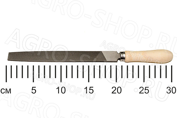 Напильник плоский 200мм с ручкой Вихрь (73/6/4/1)