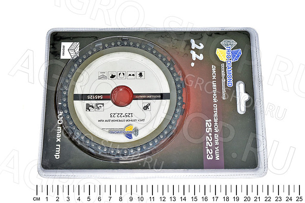 Диск цепной отрезной 125х22,23 для УШМ (545125)