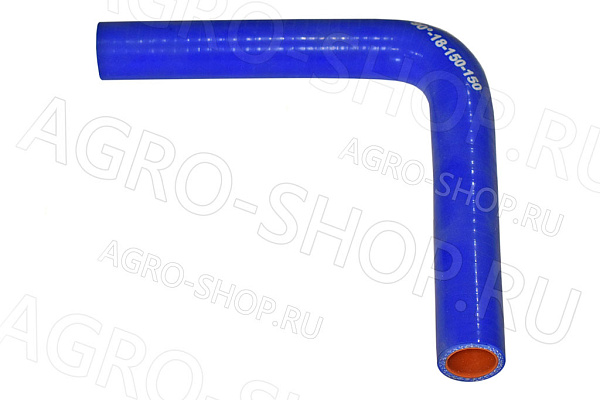 Патрубок 90-18-150-150 угол 90гр. D(мм)=18 L(мм)=150х150 силикон 