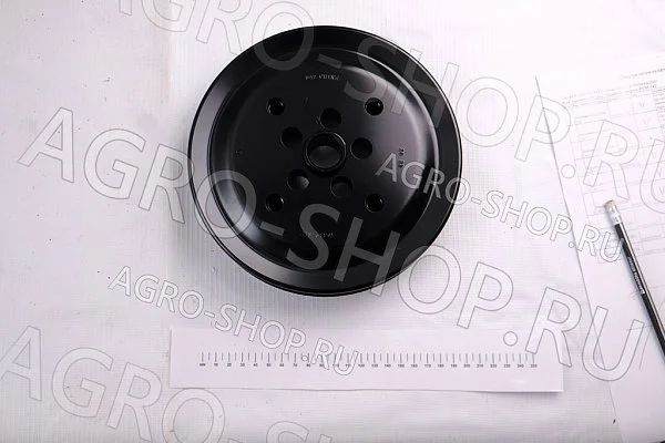 Шкив 3943978 / 4940809 коленвала в сборе со ступицей Cummins (Оригинал) Акрос 