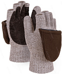 Перчатки ЭВЕНЫ, (Р1782-1), шерсть/акрил, Шелтер Микро™, спилок (10)