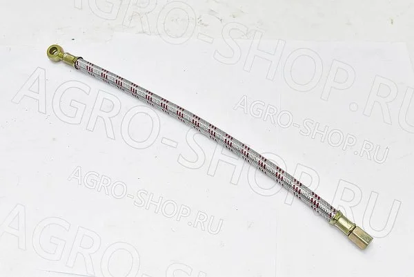 Маслопровод 240-3509150-2 компрессора L=410мм мет. оплетка Д-245/260 (Master Part)