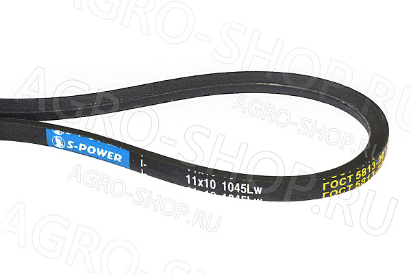 Ремень 11х10-1045 Lp / SPA-1 063 La вентилятора ГАЗ-53, КВК-800 (S-Power) 