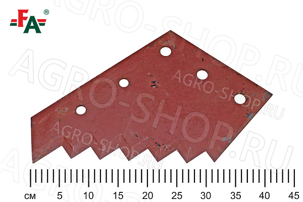 Нож ТИСС зубчатый саморез, t=6мм ст65Г FeatAgro
