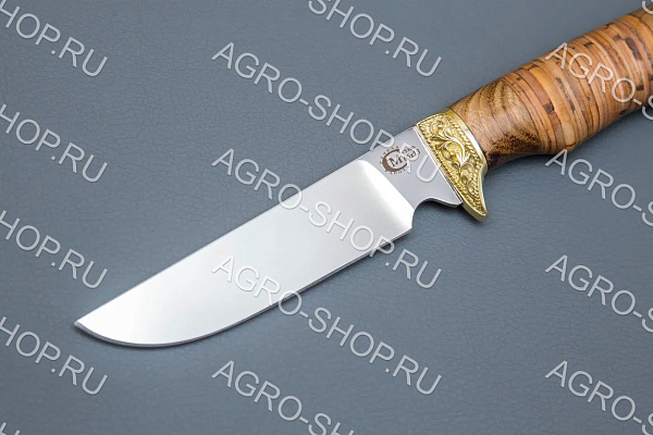 Нож Пластун (лезвие: сталь 65х13; рукоять: литье, береста)