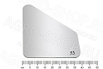 стекло 80-6700011-05 двери нижнее УК (557х391) МТЗ-80/82/1221 (Б)